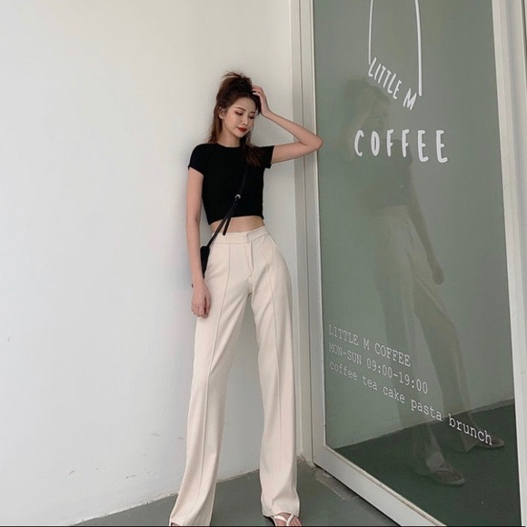 NWT Velero Beige Wide Leg Dress Pants - Picture 7 of 7